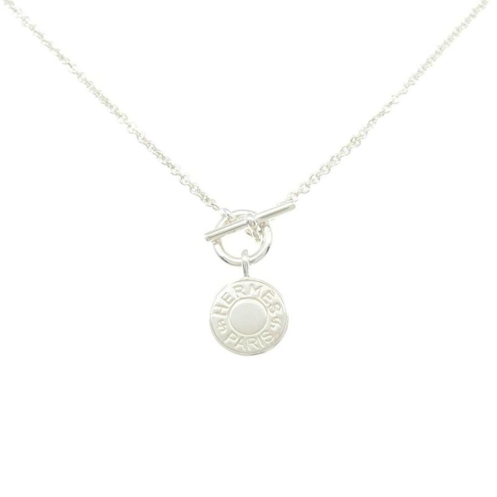 Hermes Amulette H Confetti 925 Silver Necklace